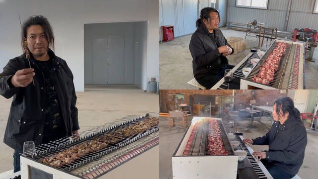 Construyen un incre�ble piano con ruedas que sirve como una parrilla para barbacoas