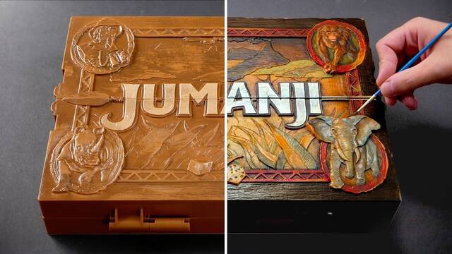 Crea su propia rplica del tablero de 'Jumanji' y la vende por 200 dlares