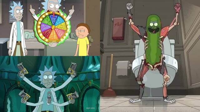 Tres segundos de cada episodio de Rick y Morty en un solo vdeo. Es una locura!