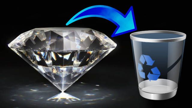 Encuentra un diamante con un valor de 2,7 millones de euros y casi lo tira a la basura