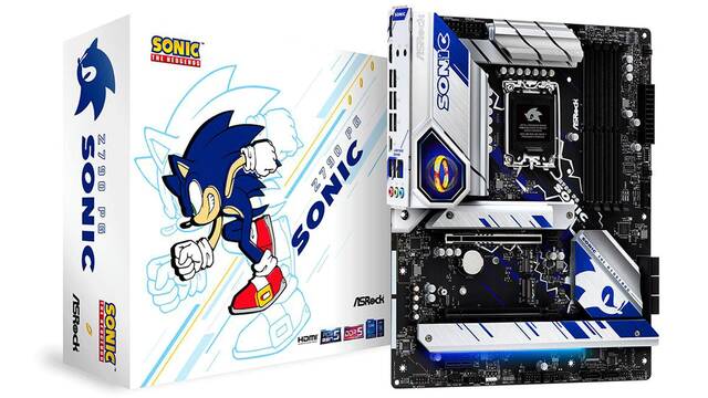 ASRock anuncia una placa base oficial de Sonic para crear nuestro PC del erizo azul