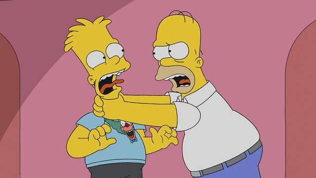 Homer no volver a estrangular a Bart en 'Los Simpson' porque los tiempos han cambiado