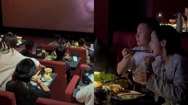 Cenar y ver una pelcula es posible en cines de China: Hay salas donde puedes comer un hot pot sin problema