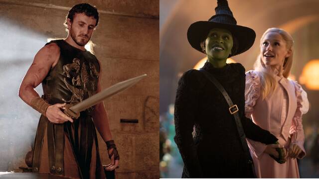 'Wicked' arrasa en la taquilla y el musical se impone a 'Gladiator 2' de Ridley Scott en un duelo histrico en los cines