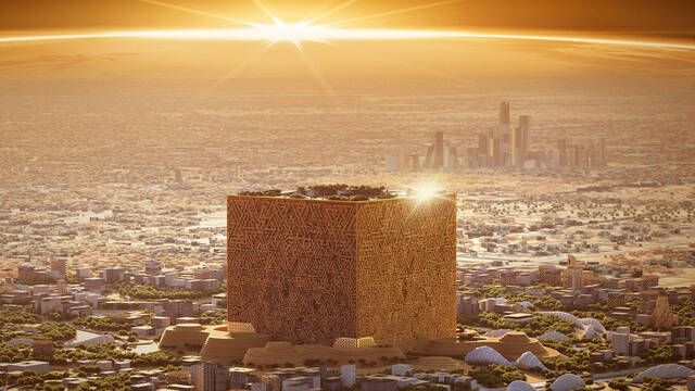 Arabia Saud arranca la construccin del edificio ms grande del mundo, un cubo de dos millones de metros cuadrados