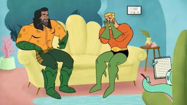 'Aquaman' recibe un divertido anuncio animado