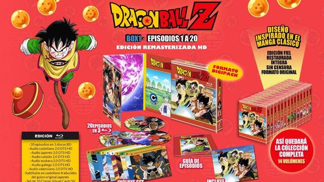 Dragon Ball Z llega entera en Blu-Ray a España y esta es su impresionante colección