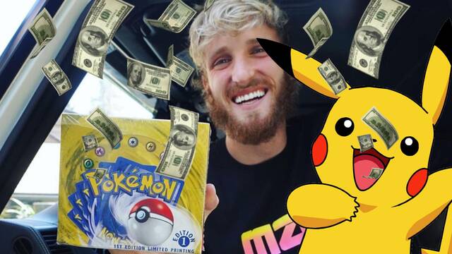 Logan Paul gasta 3,5 millones de dólares en unas cajas de cartas de Pokémon
