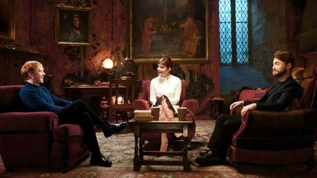 Harry, Ron y Hermione juntos de nuevo: Primera foto del especial de Harry Potter
