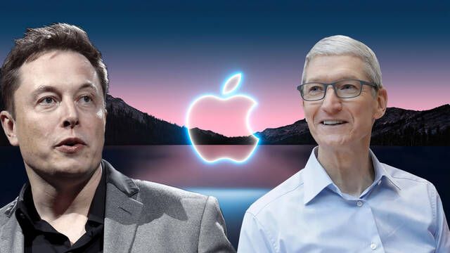 Elon Musk y Tim Cook hacen las paces en Apple y da un respiro a Twitter