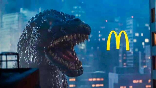 Godzilla vs McDonalds: el fascinante anuncio que tienes que ver