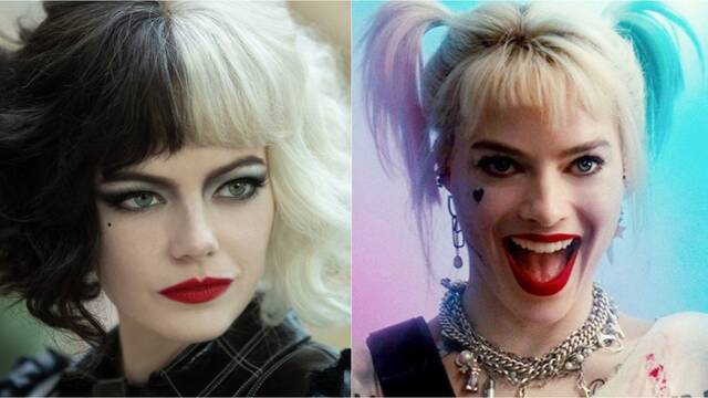 Separadas al nacer? Comparan la Cruella de Emma Stone con Harley Quinn