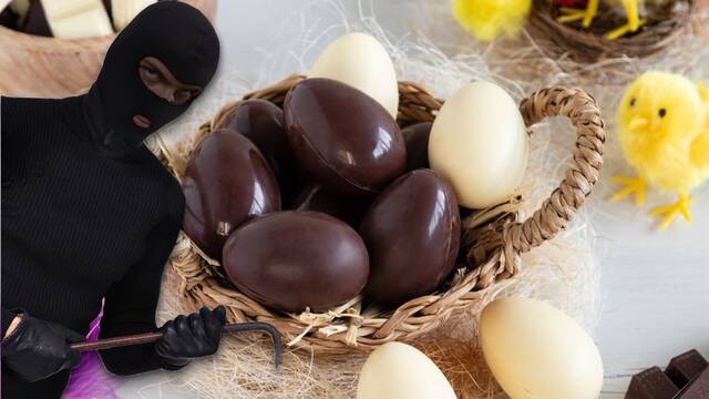 Detienen a un hombre que rob 200.000 huevos de chocolate para convertirse en el Conejo de Pascua