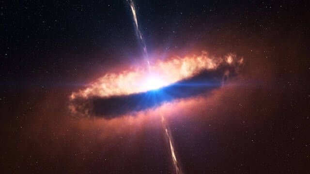 Astrnomos descubren el objeto ms luminoso del universo, no es una estrella y devora un sol al da