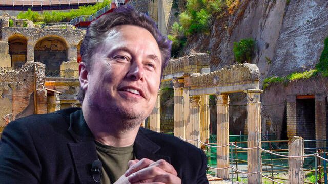 Elon Musk busca los secretos de la Antigua Roma y se gasta una fortuna en descifrar los papiros de Herculano