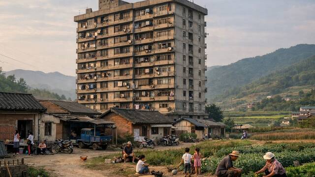 La familia china que ha construido un edificio de 15 pisos con 22 apartamentos y ascensores para 4 generaciones juntas