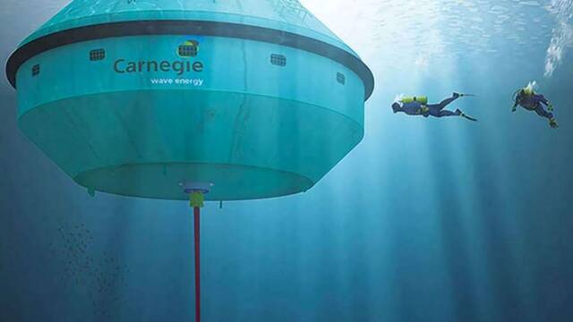 Australia instala cilindros gigantes en el mar que capturan la energ�a de las olas y abastecen una base mar�tima: lo cambia todo
