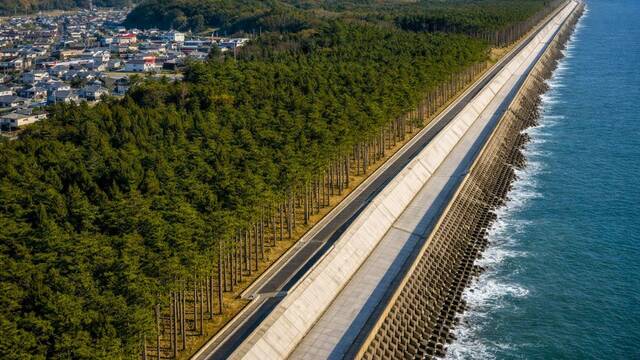 Jap�n construye un muro de 400 km contra tsunamis: 12.700 millones en hormig�n, pilares de 25 metros y enormes tetr�podos