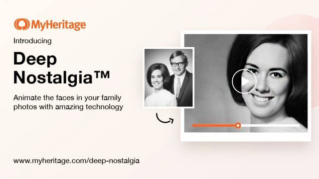 MyHeritage presenta una tecnologa que anima el rostro en fotos antiguas