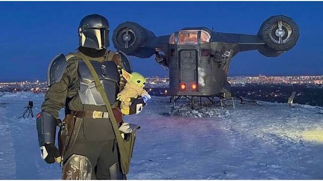 The Mandalorian: Un fan se construye su propia r�plica de la Razor Crest a tama�o real