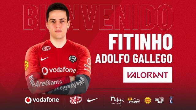 Fitinho vuelve al equipo de Valorant de Vodafone Giants