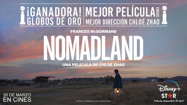 La galardonada 'Nomadland' llegar a Disney+ tras la gala de los Oscar