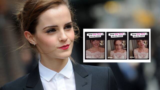 Miles de deepfakes sexuales de Emma Watson aparecen en Facebook e Instagram