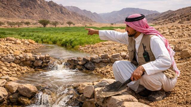Arabia Saud� domina el agua del desierto: su suelo vuelve a absorber la lluvia y demuestra que la sequ�a se puede vencer
