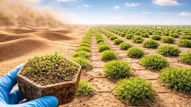 Ni compost ni nitratos: millones de hect�reas de desierto pueden ser f�rtiles en menos de un a�o gracias a las cianobacterias