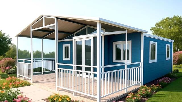 La casa prefabricada con terraza y porche que cuesta menos de 20.000 euros y se entrega lista para vivir