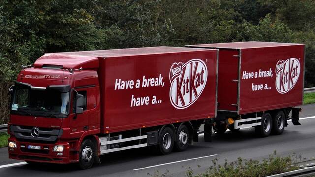 Un cami�n de 12 toneladas con m�s de 400.000 KitKat desaparece en Europa y Nestl� pide ayuda para rastrear el bot�n