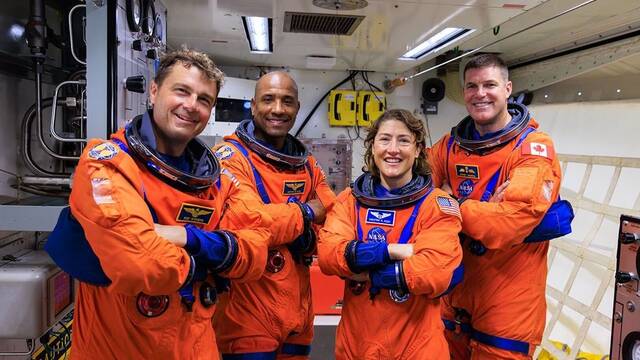 Es oficial: estos son los cuatro astronautas que la NASA enviar� a rodear la Luna en la misi�n Artemis II