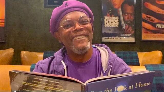 Samuel L. Jackson nos invita a quedarnos en casa por la cuarentena a su manera