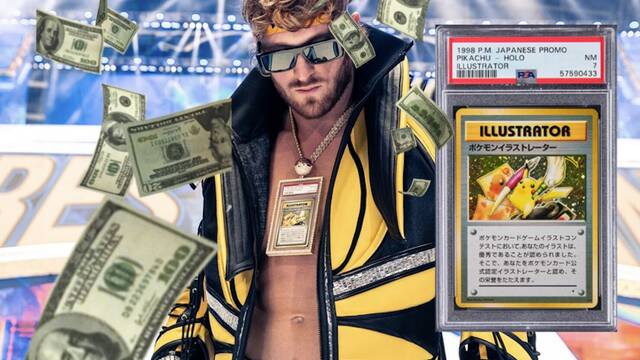 Logan Paul llevó una carta de Pokémon valorada en 6 millones a WrestleMania