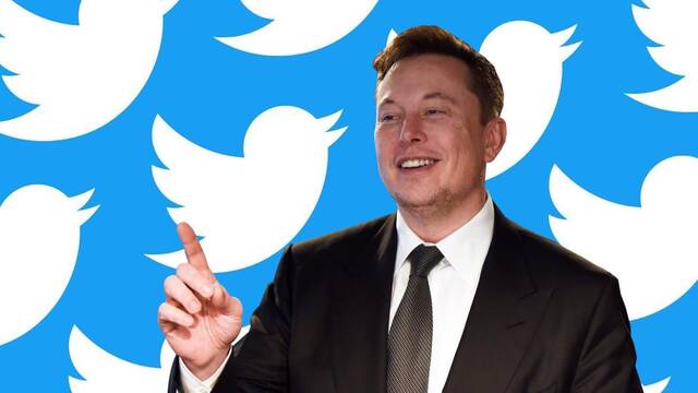 Elon Musk cambia el letrero de la sede de Twitter para hacer una broma sobre tetas