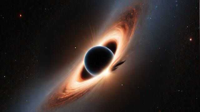 Astrnomos detectan 'cerca' de la Tierra un agujero negro gigante dormido que es 33 veces ms grande que el Sol