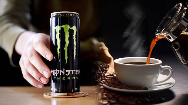 Cuntas tazas de caf equivalen a una sola lata de Monster? Los nutricionistas advierten de su peligro