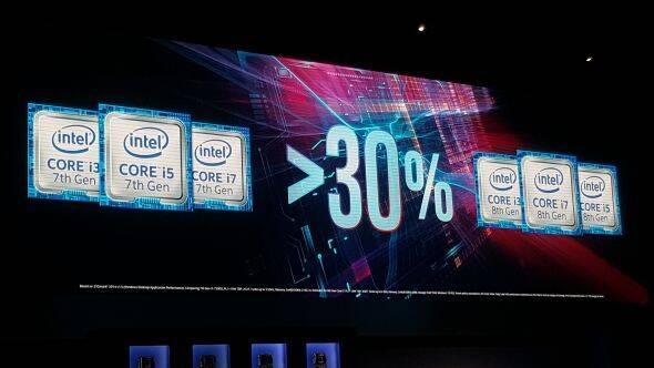 Intel promete un 30% ms de rendimiento con los procesadores de 8 generacin