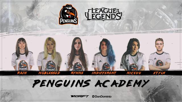 Penguins presenta su equipo academia de LOL para el Circuito Tormenta