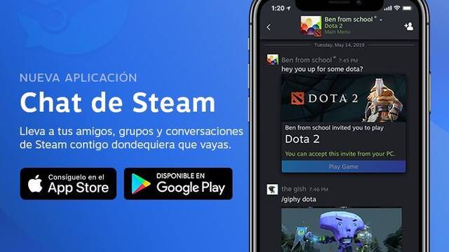 Steam estrena el nuevo Steam Chat para iOS y Android