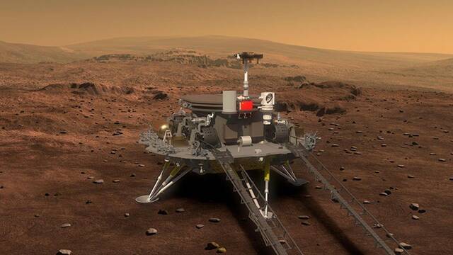 Así son las primeras imágenes de la superficie de Marte tomadas por el rover de China