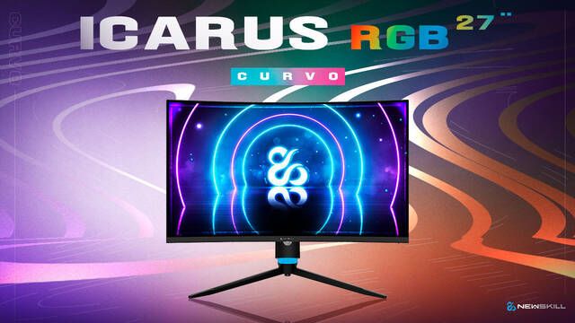 Newskill presenta el Icarus RGB 27, pantalla curva, diseo sin marcos, 1080p y 240 Hz