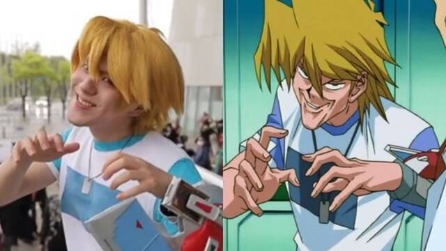 El cosplay de Yu-Gi-Oh! que clava la barbilla, pose y figura de Joey Wheeler