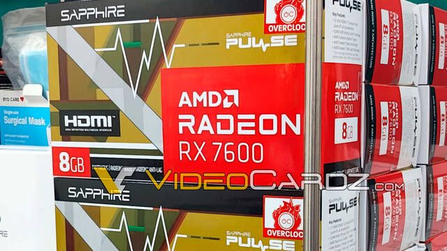 La primera imagen del empaquetado de la AMD RX 7600 aparece en una tienda asiática