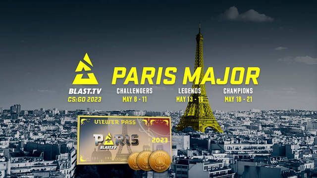 CS:GO estrena los Stickers y el Viewer Pass del BLAST.tv Paris Major 2023