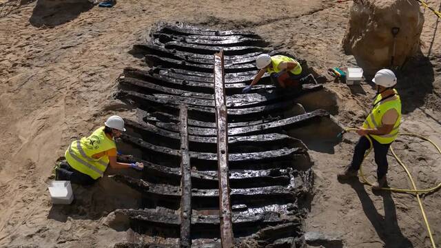 Descubren en Espaa los restos de un imponente barco medieval de hace 500 aos: meda ms de 10 metros y est casi entero