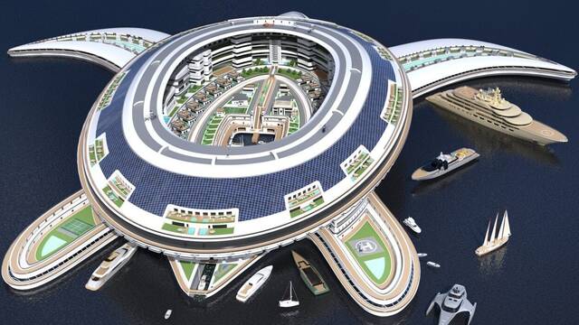 El crucero ms grande del mundo tiene forma de tortuga, cuesta 8000 millones de euros y caben 60.000 personas