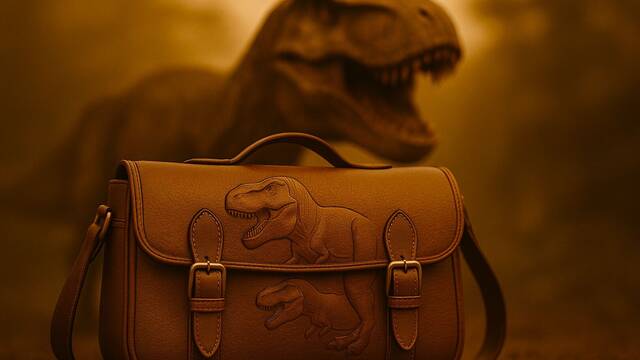 Ni de cocodrilo ni de serpiente: ahora hay bolsos de piel de Tiranosaurio rex y 'Jurassic Park' es cada vez ms real