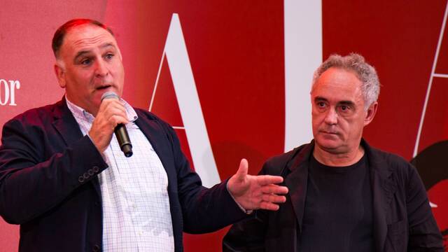 Ferran Adri� y Jos� Andr�s coinciden: los guisantes en bote no mejoran con aceite, el secreto es a�adir un vaso de caldo