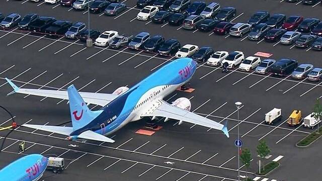 Los Boeing 737 Max que esperan a ser revisados invaden los aparcamientos